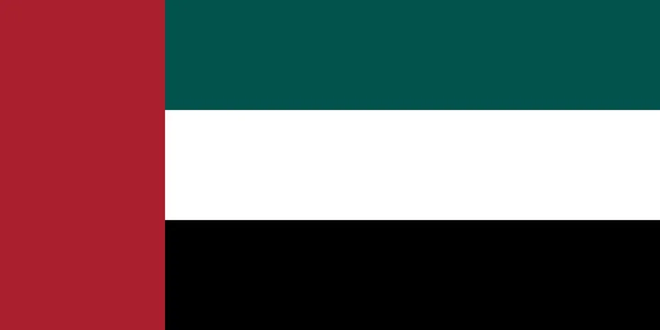 Vector Image of the UAE Flag Stock Illustration