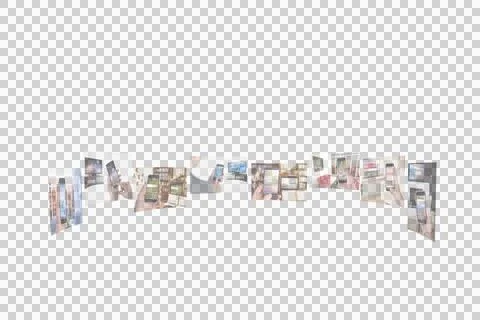 Vector image of various device screens Stock Photos