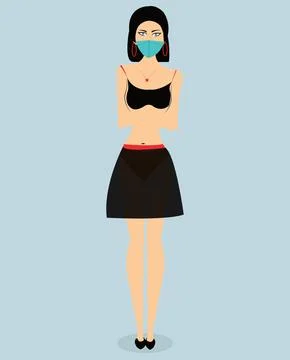 Vector Image Of Western Girl Ilustración de archivo