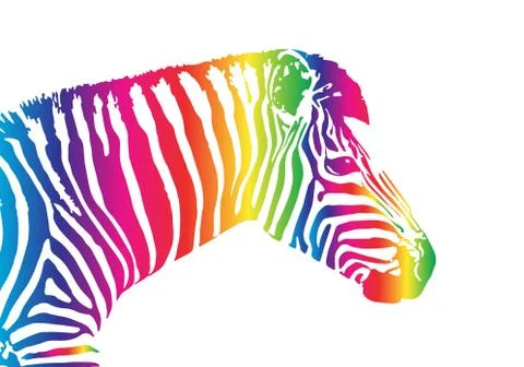Vector image of an zebra head Stock Illustration