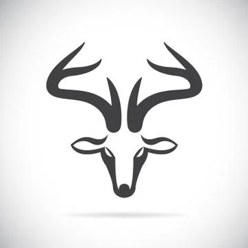 Vector images of deer head Stock Illustration