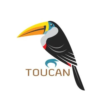 Vector images of toucan design on a white background, Vector toucan for your  Stock Illustration
