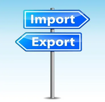 Vector import export arrows Stock Illustration