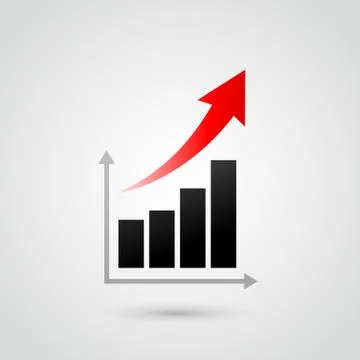 Vector improvement graph Stock Illustration