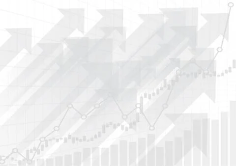 Vector : Increase gray business graphs on white background Stock Illustration