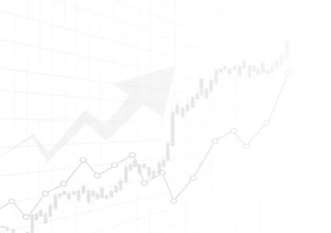 Vector : Increase gray business graphs on white background Stock Illustration