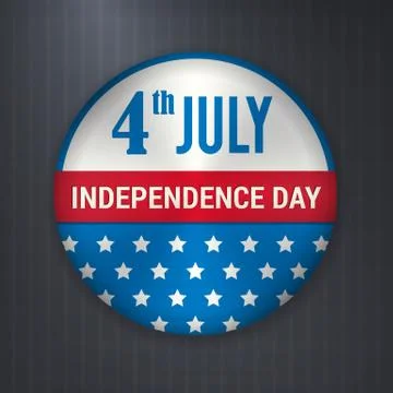 Vector independence 4 July american badge Ilustração Stock
