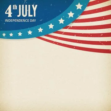 Vector independence day paper texture poster Stock-Illustration