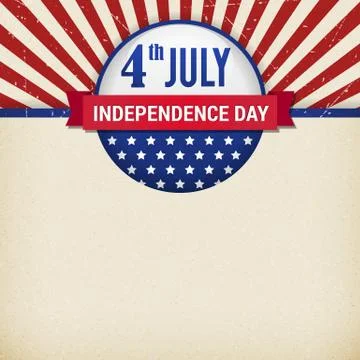 Vector independence day poster Illustrazione stock