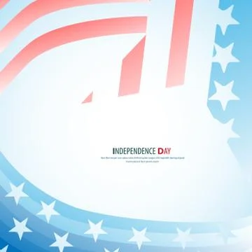 Vector independence day star , poster - retro vintage version Illustrazione stock
