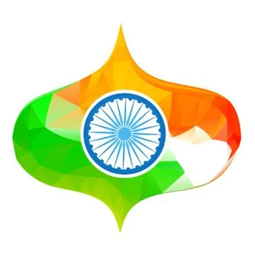 Vector indian flag background Stock Illustration