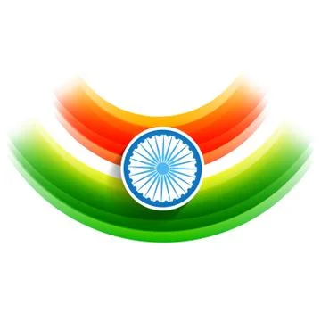 Vector indian flag background Stock Illustration