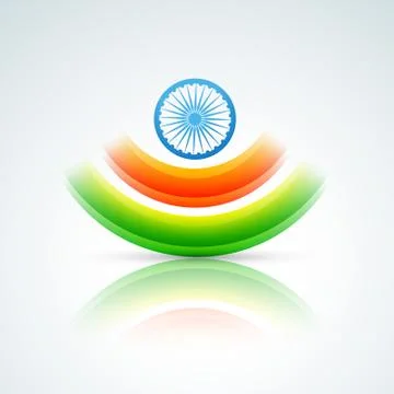 Vector indian flag design Stock Illustration