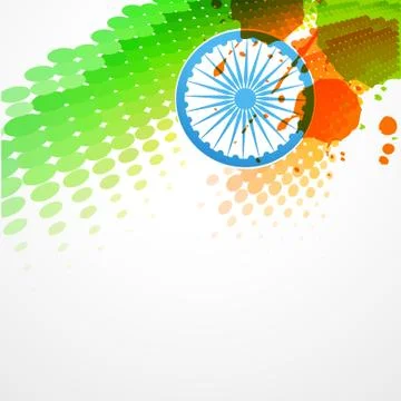 Vector indian flag design Stock Illustration