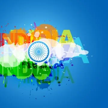 Vector indian flag design Stock Illustration