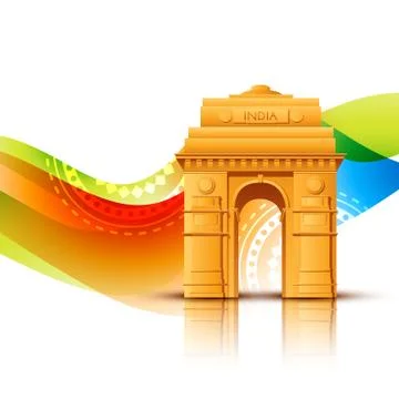 Vector indian flag design Stock Illustration