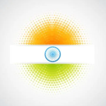 Vector indian flag Stock Illustration