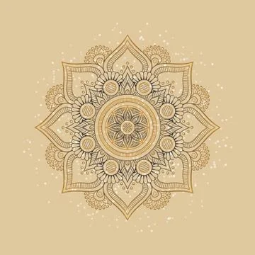Vector indian Mandala Stock Illustration