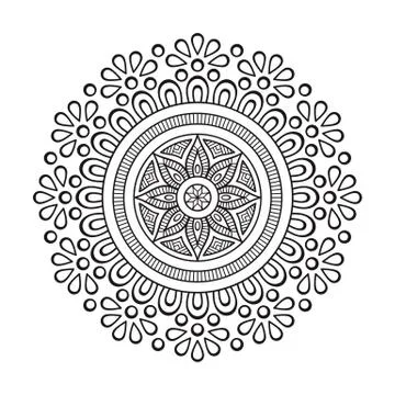 Vector indian Mandala Stock Illustration