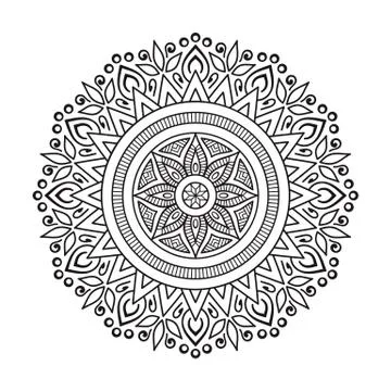 Vector indian Mandala Stock Illustration