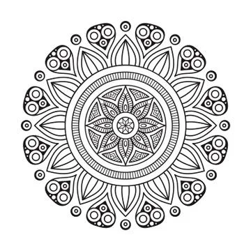 Vector indian Mandala Stock Illustration