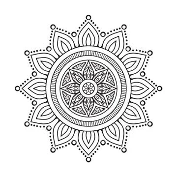 Vector indian Mandala Stock Illustration