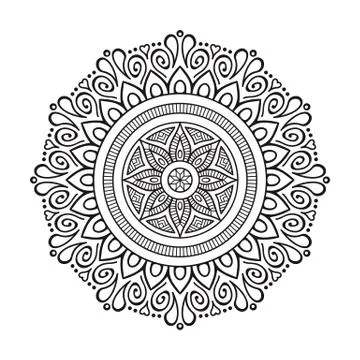 Vector indian Mandala Stock Illustration