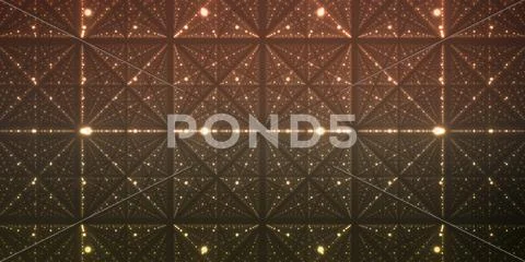 Vector infinite space background. Matrix of glowing stars with illusion ...