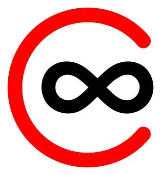 Vector Infinity Access Icon Illustration 스톡 일러스트