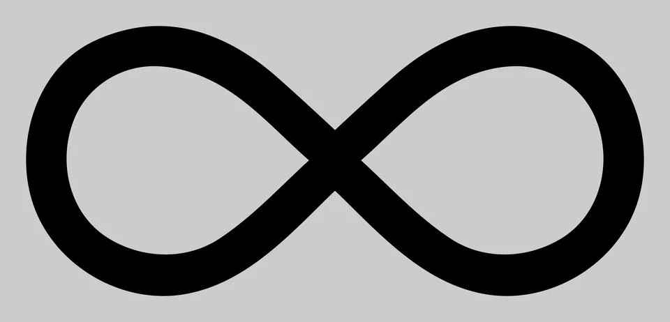 Vector Infinity Icon Illustration Stock Illustration