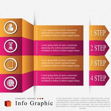 The vector info graphic Stock Illustration
