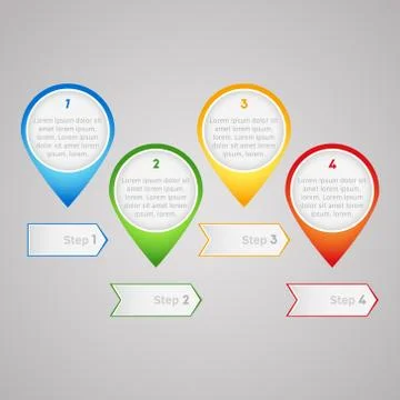 Vector infographic background Stock Illustration