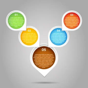 Vector infographic background Stock Illustration