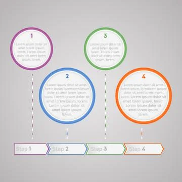 Vector infographic background Stock Illustration