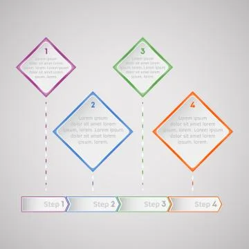 Vector infographic background Stock Illustration