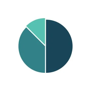 Vector infographic circle or pie. Template for graph, cycling diagram, round  イラスト素材