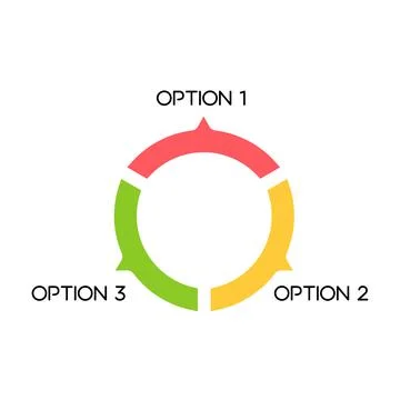 Vector infographic circle. Template for graph, cycling diagram, round chart,  Stock Illustration