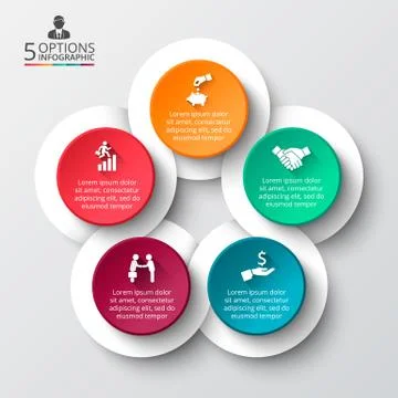 Vector infographic design template. Stock Illustration