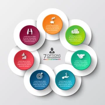 Vector infographic design template. Stock Illustration