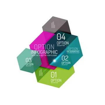Vector infographic diagram templates Illustrazione stock