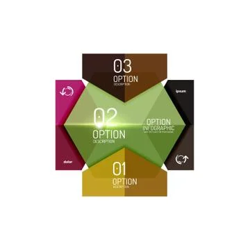 Vector infographic diagram templates Illustrazione stock