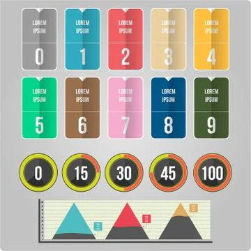 Vector infographic elements Stock Illustration