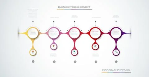 Vector Infographic label design with icons and 7 options or steps Stock Illustration