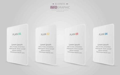 Vector infographic label template Stock Illustration