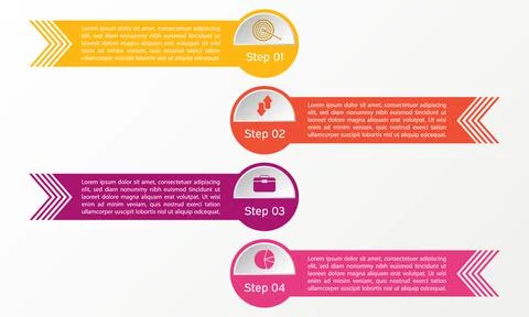 Vector infographic line with circle. Business diagrams, presentations and cha Illustration