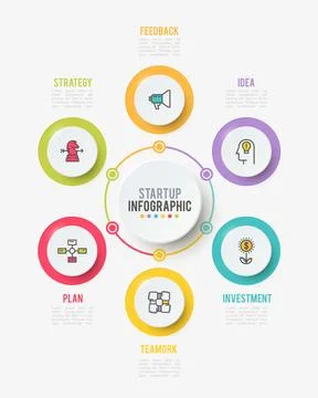 Vector infographic, number options template Illustrazione stock