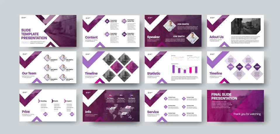 Vector infographic presentation for annual report, statistics, brochure with  Stock Illustration