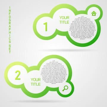 Vector infographic set Stock Illustration
