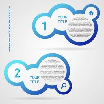 Vector infographic set Stock Illustration