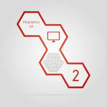 Vector infographic set Illustrazione stock